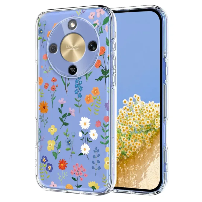 Coque HONOR Magic 8 Lite / X9d 5G fleurs colorées multicolores
