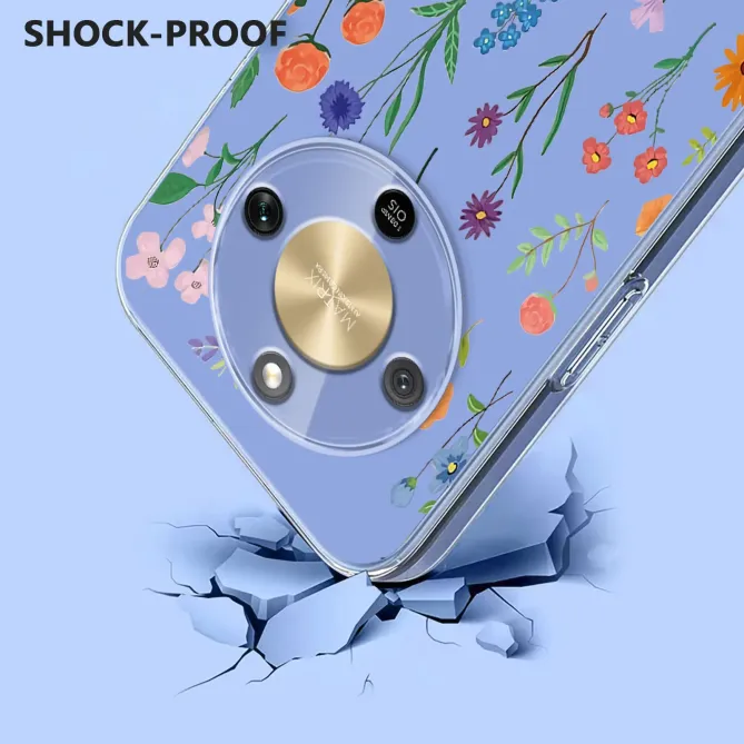 Coque HONOR Magic 8 Lite / X9d 5G fleurs colorées multicolores