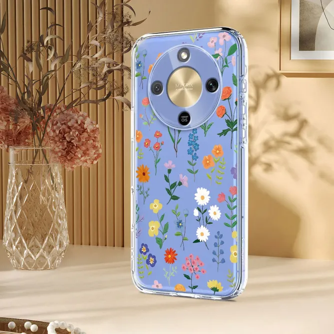 Coque HONOR Magic 8 Lite / X9d 5G fleurs colorées multicolores