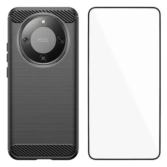 Coque HONOR Magic 8 Lite / X9d 5G flexible effet brossé avec verre tre