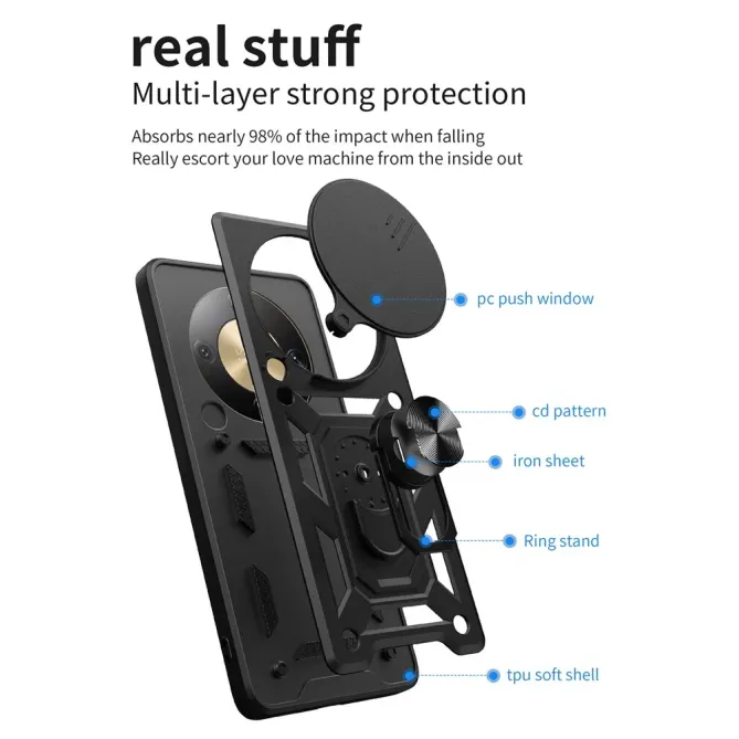 Coque HONOR Magic 8 Lite / X9d 5G Camera Slide Fonction Support