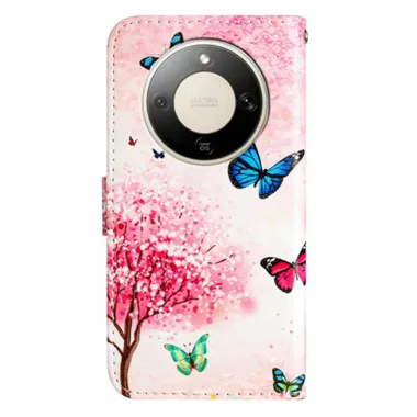 Housse Honor Magic 8 Lite / X9d 5G Arbre en Fleurs et Papillons