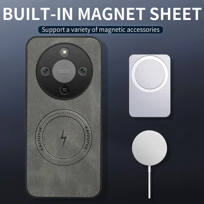 Coque Honor Magic 8 Lite / X9d 5G MagSafe Nappa avec 2 verre trempé