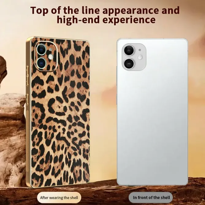Coque iPhone 11 Léopard Doré