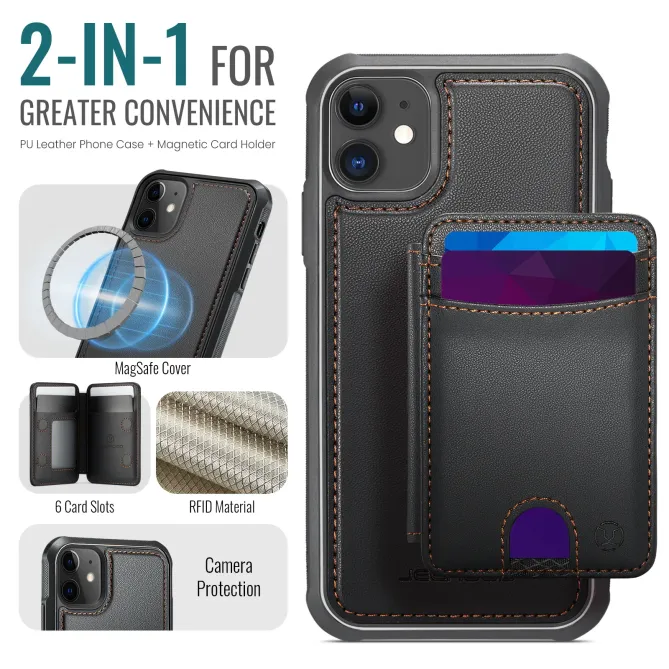 Coque iPhone 11 Porte-cartes Modulable MagSafe | J10