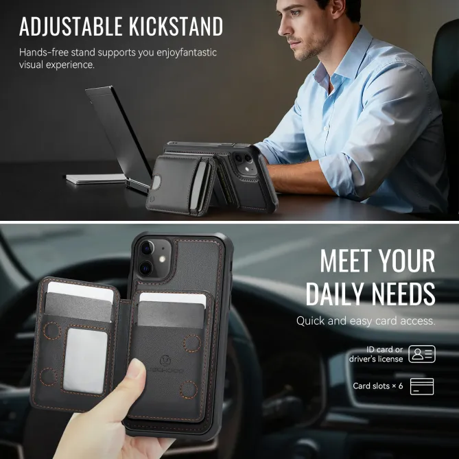 Coque iPhone 11 Porte-cartes Modulable MagSafe | J10