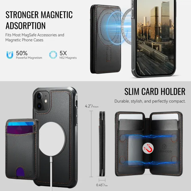 Coque iPhone 11 Porte-cartes Modulable MagSafe | J10