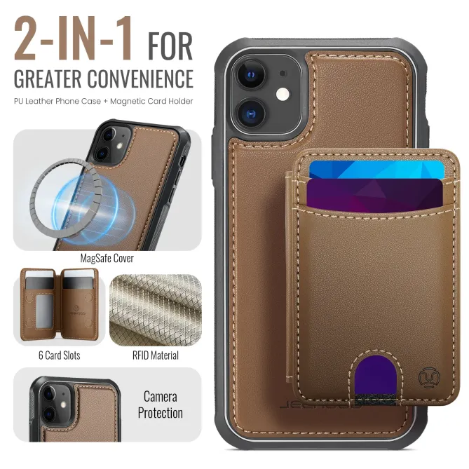 Coque iPhone 11 Porte-cartes Modulable MagSafe | J10