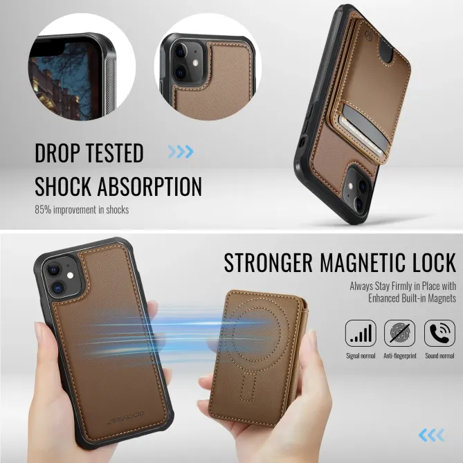 Coque iPhone 11 Porte-cartes Modulable MagSafe | J10
