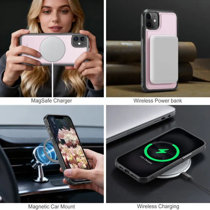 Coque iPhone 11 Porte-cartes Modulable MagSafe | J10