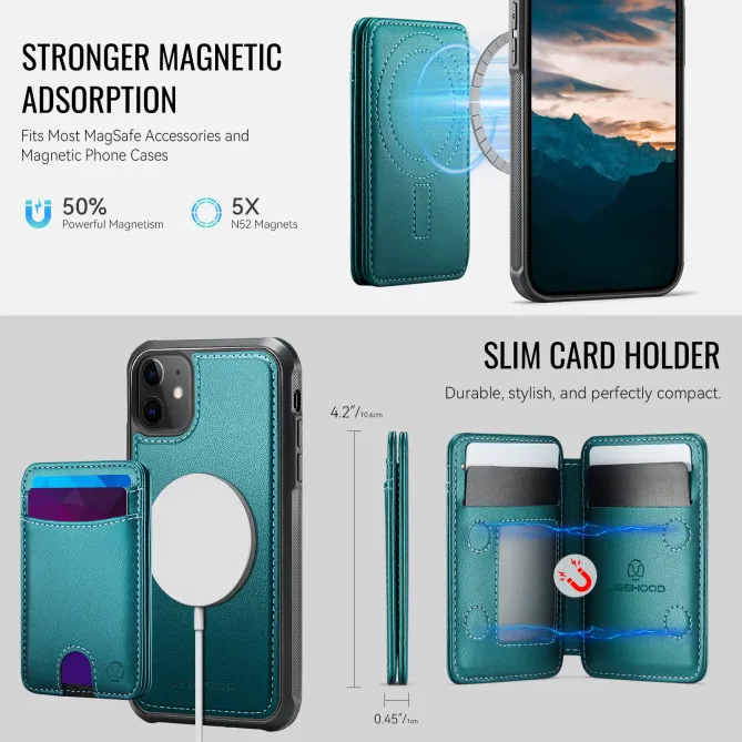 Coque iPhone 11 Porte-cartes Modulable MagSafe | J10