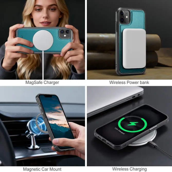 Coque iPhone 11 Porte-cartes Modulable MagSafe | J10