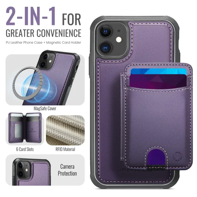 Coque iPhone 11 Porte-cartes Modulable MagSafe | J10