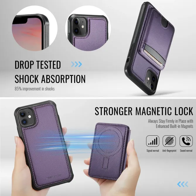 Coque iPhone 11 Porte-cartes Modulable MagSafe | J10