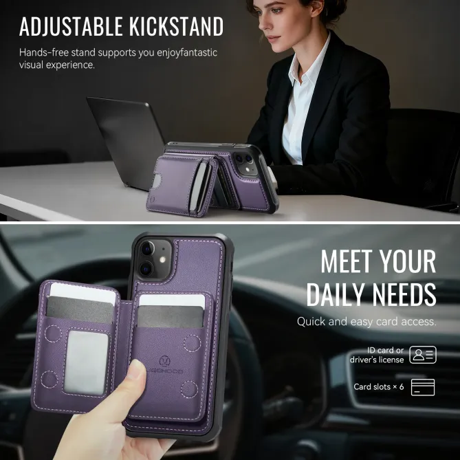 Coque iPhone 11 Porte-cartes Modulable MagSafe | J10