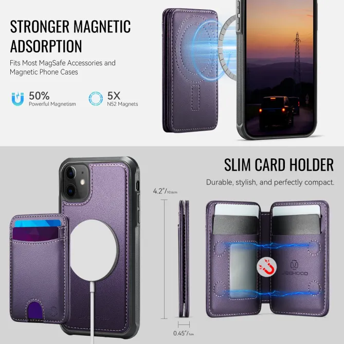 Coque iPhone 11 Porte-cartes Modulable MagSafe | J10