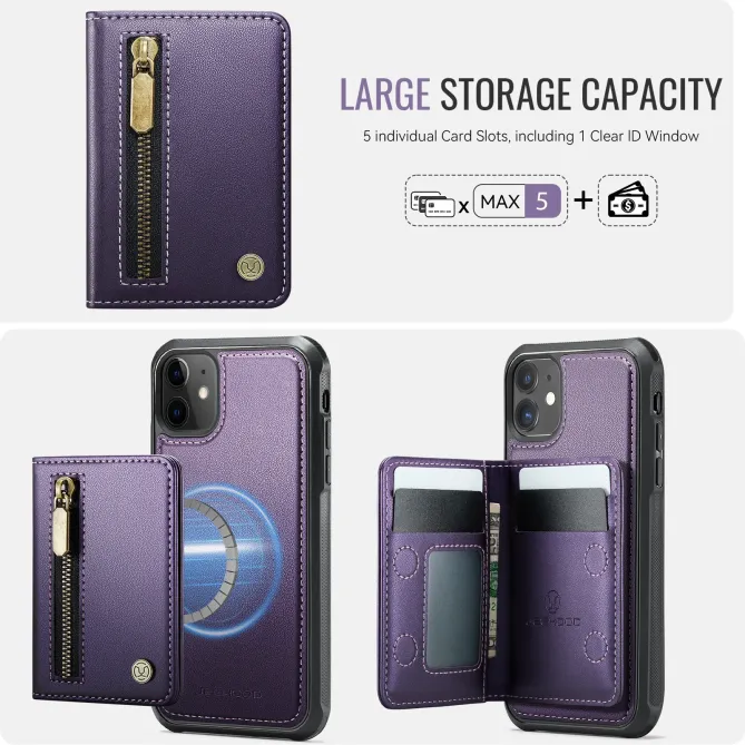 Coque iPhone 11 Porte-cartes Modulable MagSafe | J12