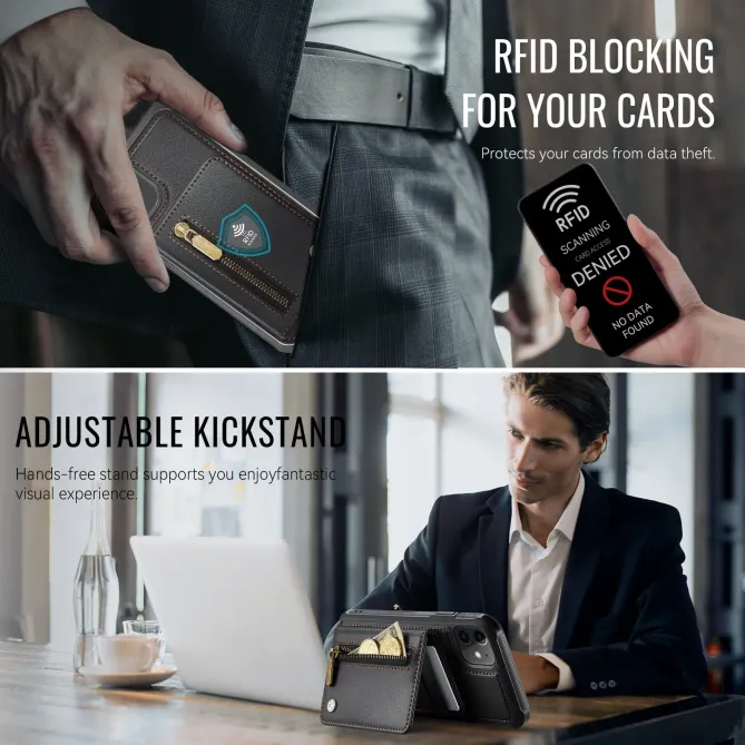 Coque iPhone 11 Porte-cartes Modulable MagSafe | J12