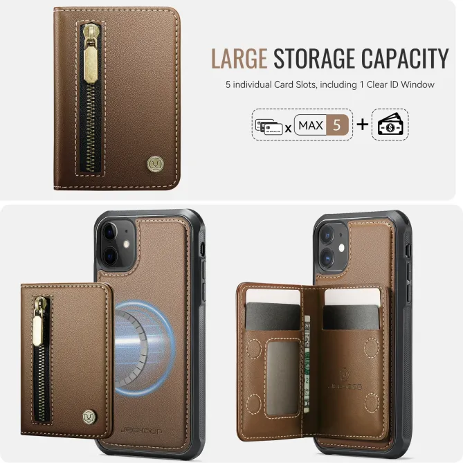 Coque iPhone 11 Porte-cartes Modulable MagSafe | J12