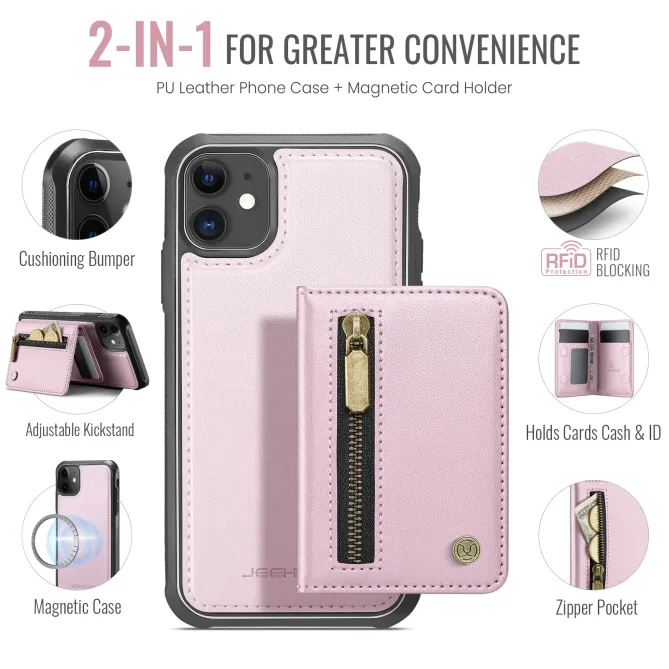 Coque iPhone 11 Porte-cartes Modulable MagSafe | J12