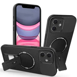 Coque iPhone 11 Carbone avec Support | PILOTE