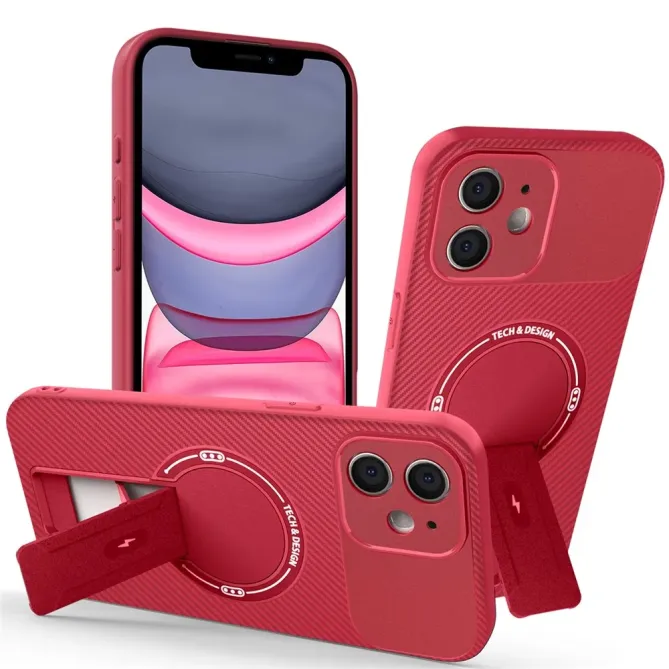 Coque iPhone 11 Carbone avec Support | PILOTE