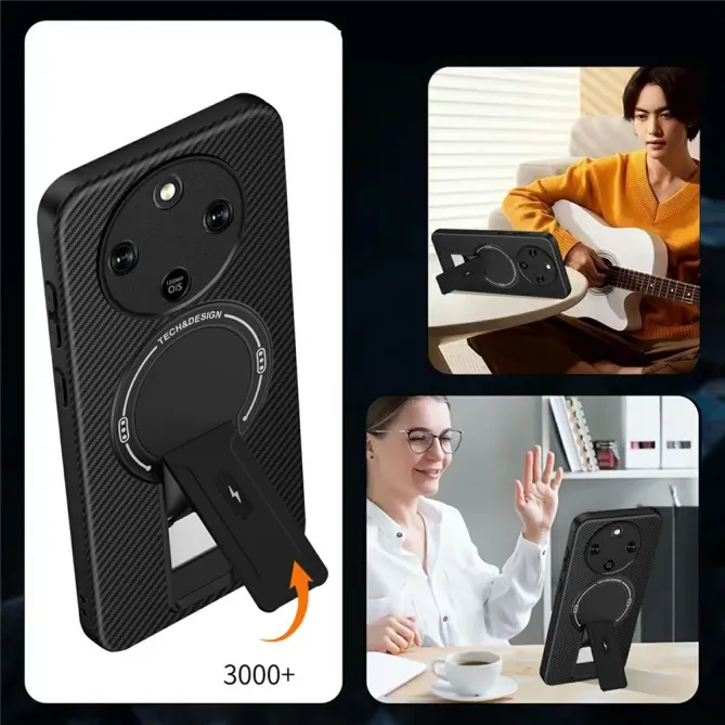 Coque Honor Magic 8 Lite / X9d 5G Carbone avec Support | PILOTE