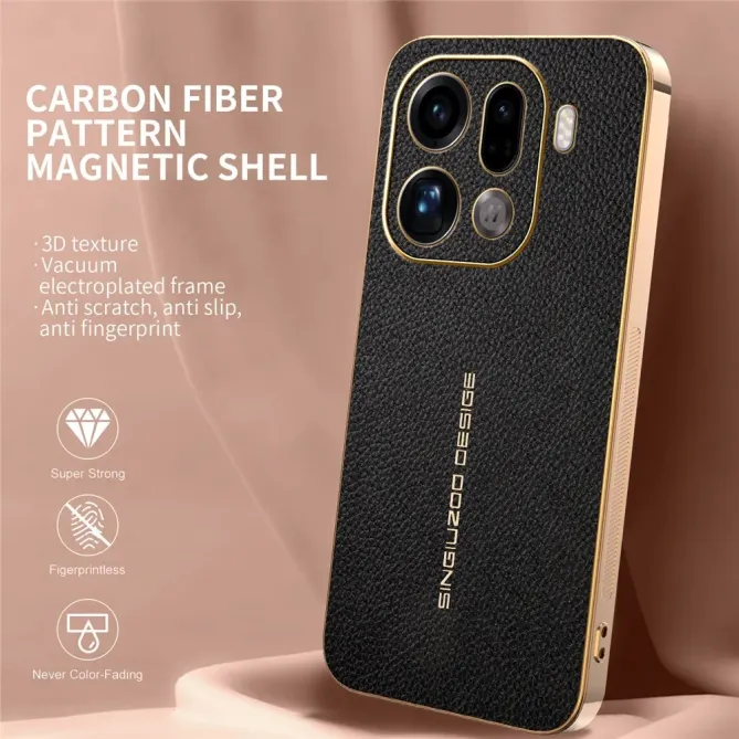 Coque Oppo Find X9 Pro Simili Cuir Grainée | VENDÔME