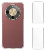 Pack Honor Magic 8 Lite / X9d 5G | Coque Coins Renforcés Transparente avec 2 Verres Trempés