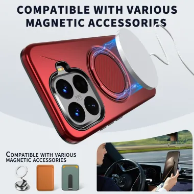 Coque Xiaomi 15T Pro Antichoc avec Anneau 360 Degrés | AXIS Rouge foncé - photo 22