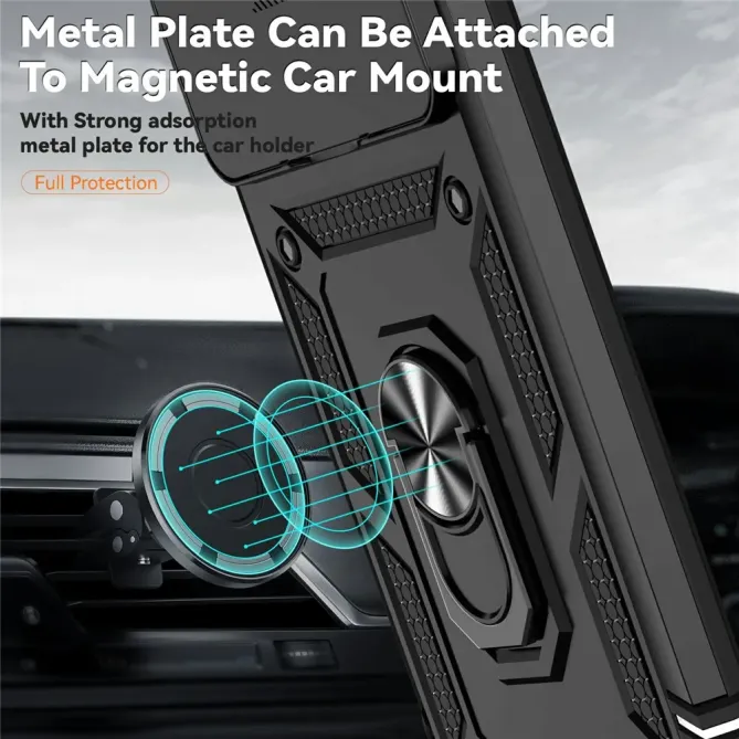 Coque Xiaomi 15T Pro Texture Respirante Anneau Support & Cache Caméra