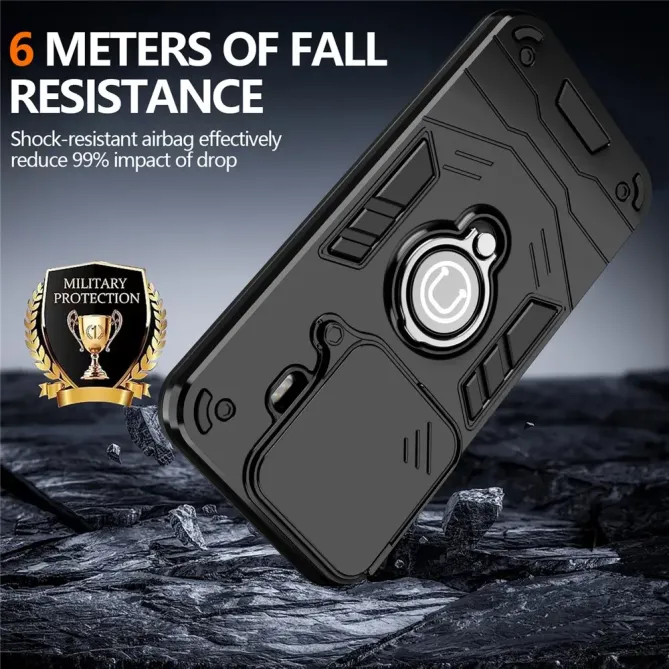 Coque Xiaomi 15T Pro Antichoc avec Cache Caméra et Anneau