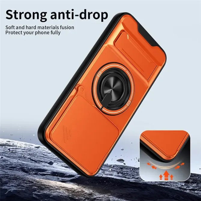 Coque Xiaomi 15T Pro Magnétique Anneau Support et Cache Caméra Couliss