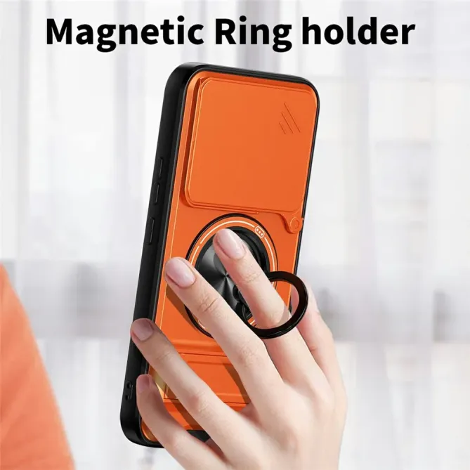 Coque Xiaomi 15T Pro Magnétique Anneau Support et Cache Caméra Couliss