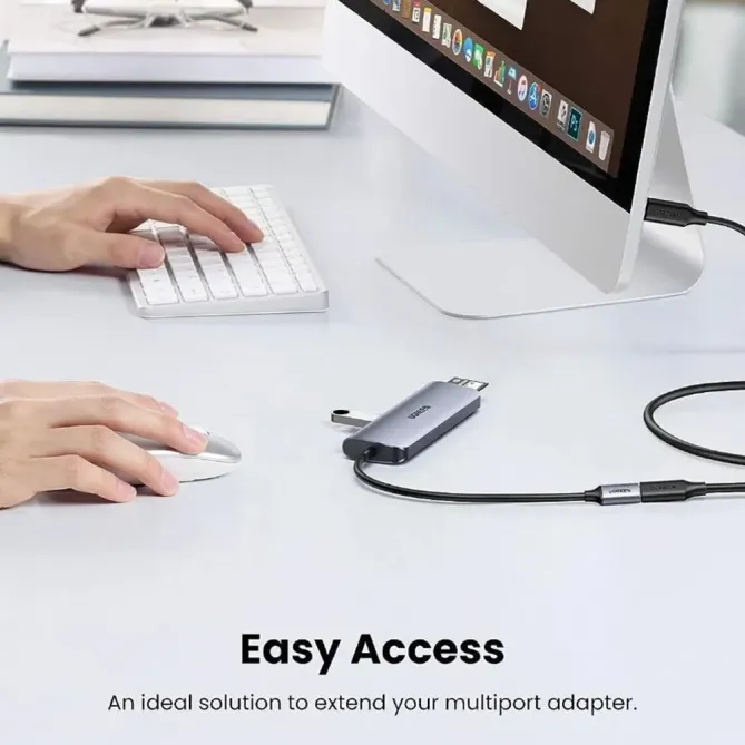 Rallonge USB-C UGREEN 0.5m PD 100W Charge Rapide Transfert