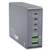 Station Charge Bureau GaN 220W 6 Ports USB-C PD 100W Chargeur Rapide M