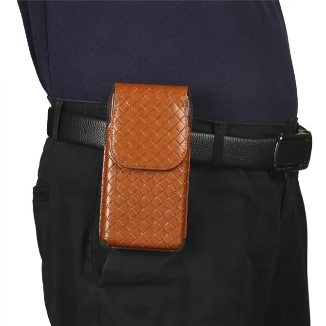 Étui Ceinture Universel Tressé Vertical pour Smartphone jusqu'à 6.5 po