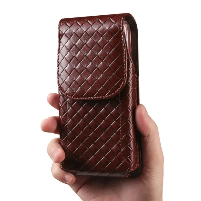 Étui Ceinture Universel Tressé Vertical pour Smartphone jusqu'à 6.5 po