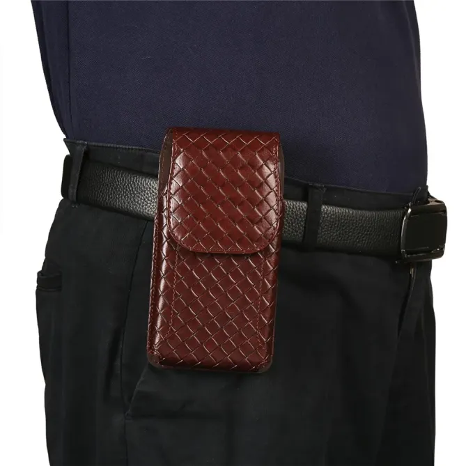 Étui Ceinture Universel Tressé Vertical pour Smartphone jusqu'à 6.5 po