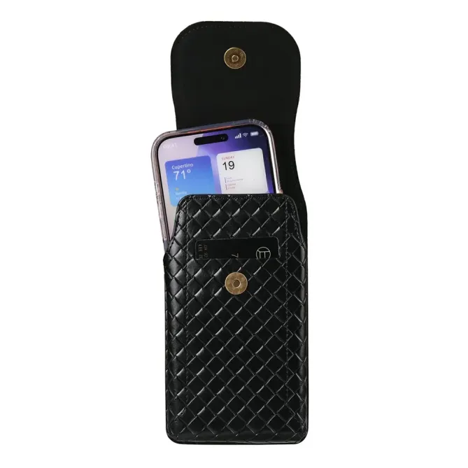 Étui Ceinture Universel Tressé Vertical pour Smartphone jusqu'à 6.5 po