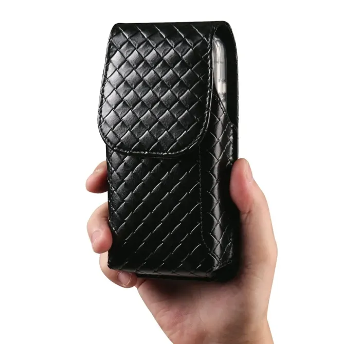 Étui Ceinture Universel Tressé Vertical pour Smartphone jusqu'à 6.5 po