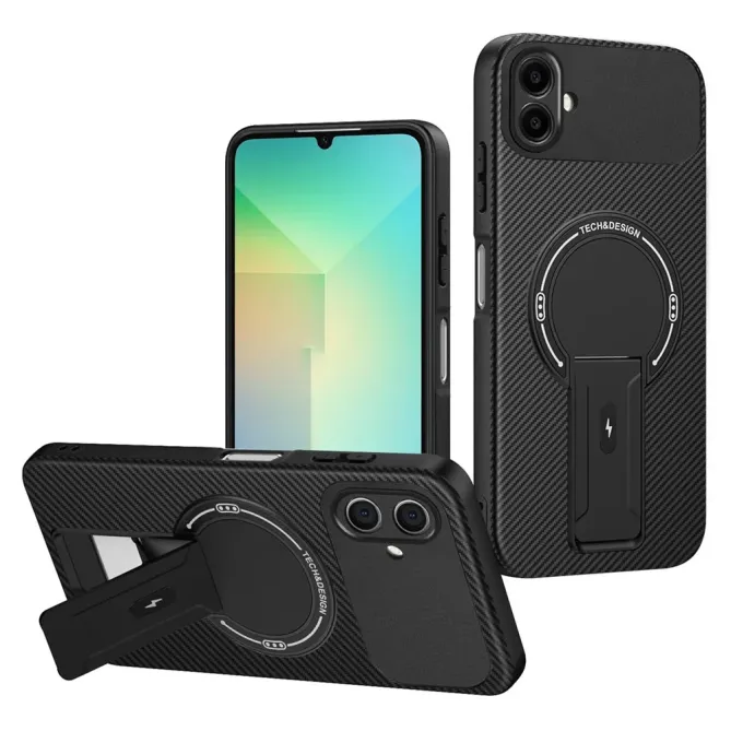 Coque Samsung Galaxy A07 Carbone avec Support | PILOTE