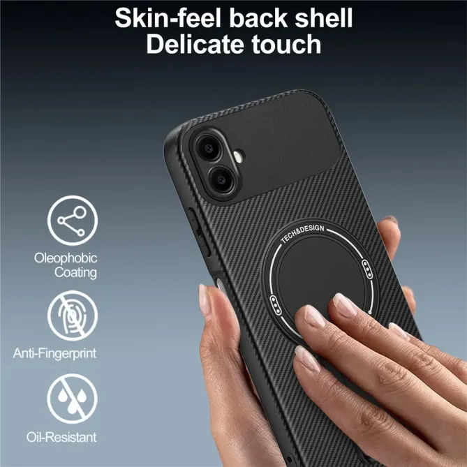 Coque Samsung Galaxy A07 Carbone avec Support | PILOTE