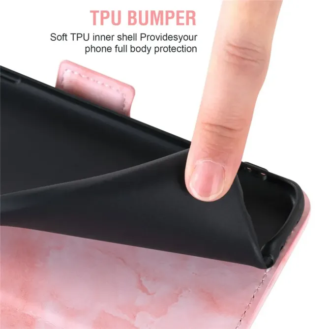 Housse Xiaomi Redmi 15C 4G / 5G / Poco C85 Marbre Rabat Magnétique Lan