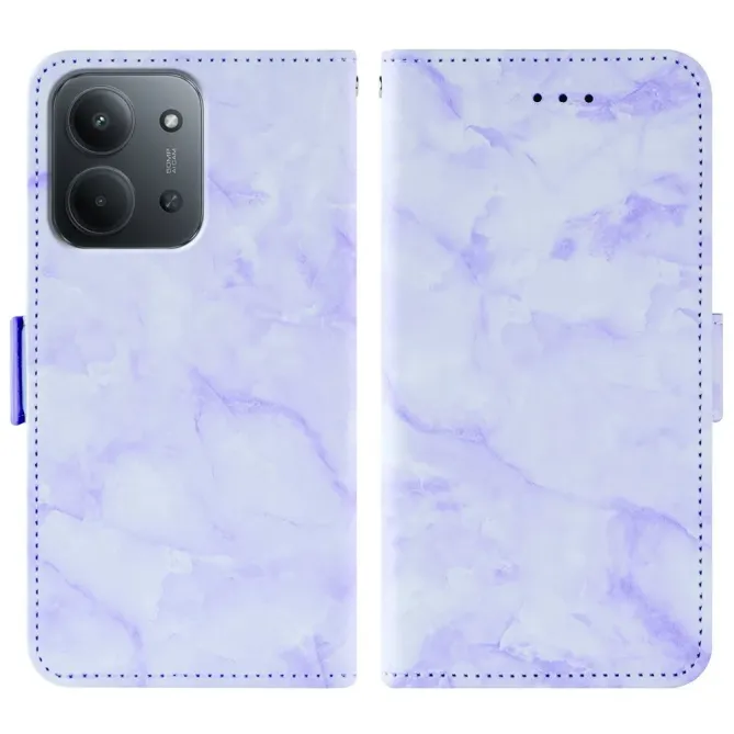 Housse Xiaomi Redmi 15C 4G / 5G / Poco C85 Marbre Rabat Magnétique Lan