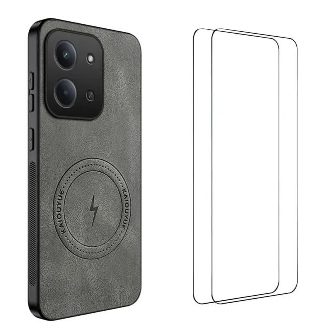 Coque Xiaomi Redmi 15C 4G / 5G MagSafe Nappa avec 2 verre trempé