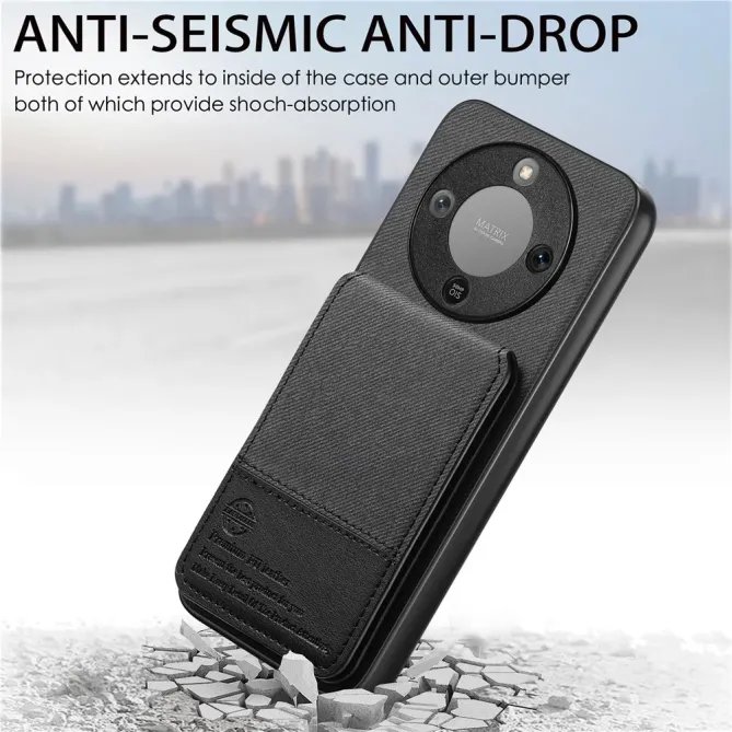 Coque Honor Magic 8 Lite / X9d 5G cuir tissu RFID | SMARTWALL