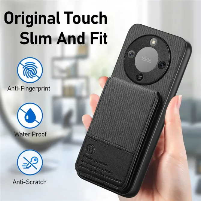 Coque Honor Magic 8 Lite / X9d 5G cuir tissu RFID | SMARTWALL