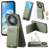 Coque Honor Magic 8 Lite / X9d 5G Tissu Texture avec Porte-Carte Suppo
