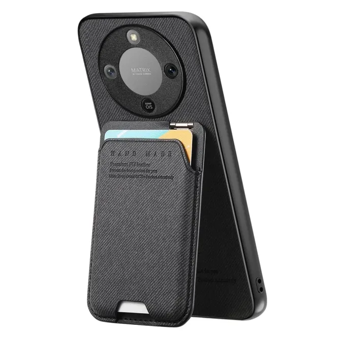 Coque Honor Magic 8 Lite / X9d 5G Tissu Texture avec Porte-Carte Suppo